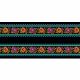 Bordure Mini Festons noir