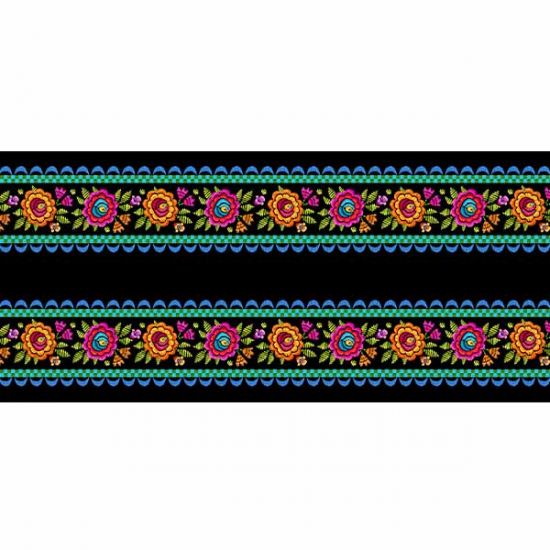 Bordure Mini Festons noir