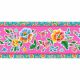 Velvet border Mexico pink