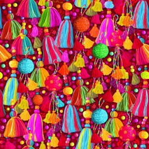 Velours Laos rouge