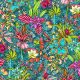 Velvet Gardena turquoise