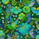 Velours Guatemala vert