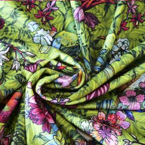 Velours souple Volière verte