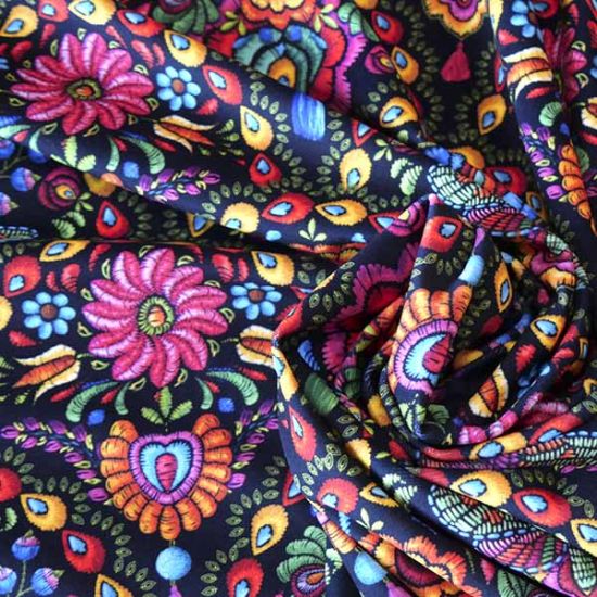 Velours souple Oaxaca noir