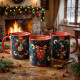 Mug lapin de Noël noir