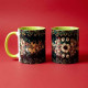 Mug chemin de Noël noir