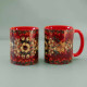 Mug chemin de Noël rouge