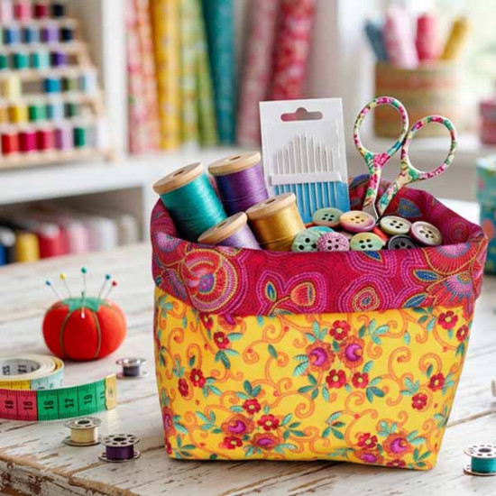 Mini Embroidered Basket Kit