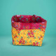 Set of 2 Embroidered Velvet Baskets