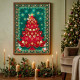 Woodland red Christmas tree