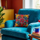 Crazy patch Cushion 45 x 45