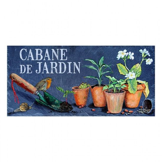 Plaque "Cabane de Jardin"