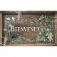 Garden sign "Bienvenue"