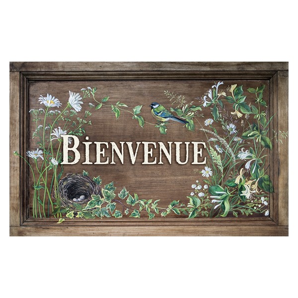 Garden sign Bienvenue