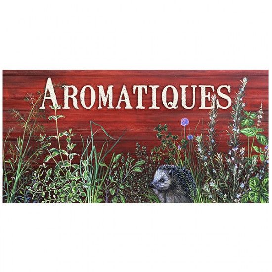 Garden sign "Aromatiques"