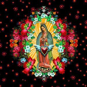 Ex-Voto "Vierge de Guadaloupe" étoilée