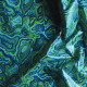 Coton enduit Malabar bleu