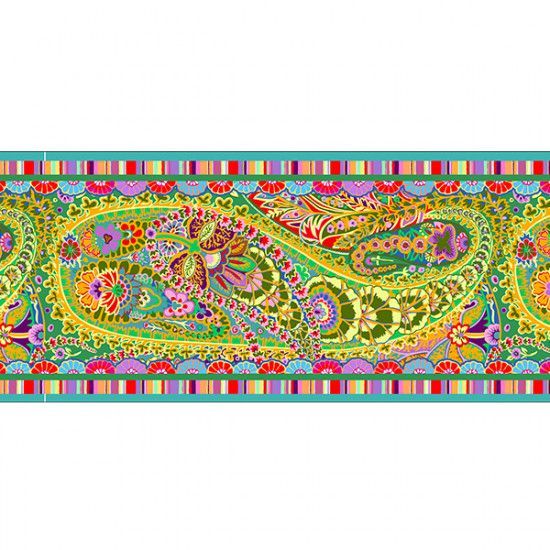 Velvet border Kaffe Fassett Paisley Jungle - 8m Bobbin