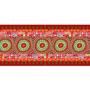 Bordure velours Kaffe Fassett Fruit Mandela bobine de 8m