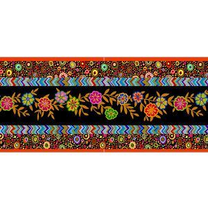 Bordure velours Kaffe Fassett Busy Lizzy bobine de 8m