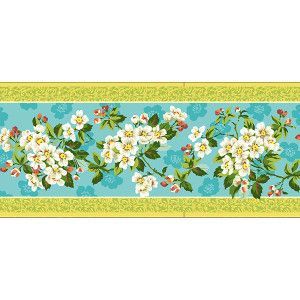 Velvet border Philip Jacob Spring Blossom - 8m Bobbin