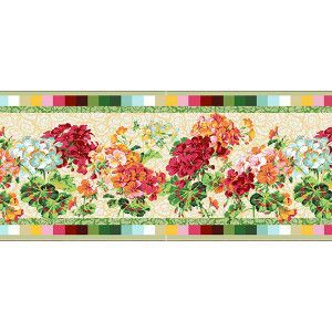 Bordure velours Philip Jacob Pelargonium bobine de 8m