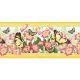 Bordure velours Gwenaëlle Trolez Papillon Citron bobine de 8m