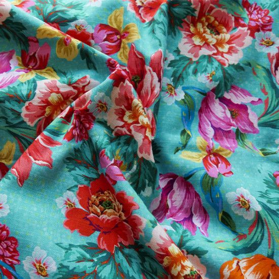 Cotton Voile: Voltige Turquoise