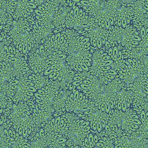 Coton Bio Eventail Bleu