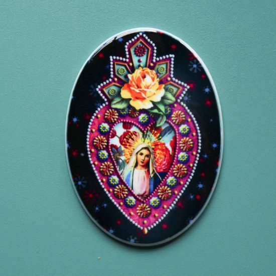 Ex Voto ceramic Heart of Mary