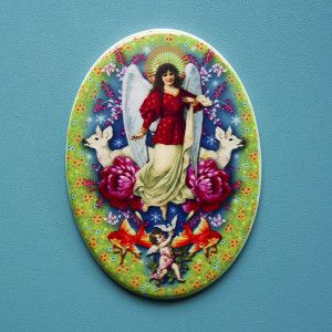 Ex Voto ceramic Heart of Mary