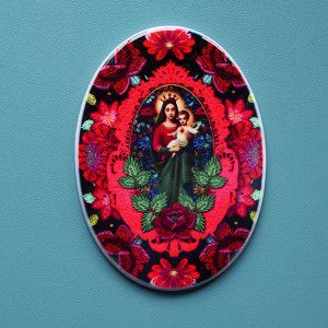 Ex Voto ceramic Heart of Mary