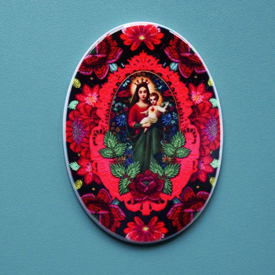 Ex Voto ceramic Heart of Mary