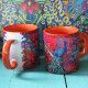 Mug Paon orange