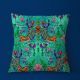 Velours Jardin des Paons Vert - rouleau 5m