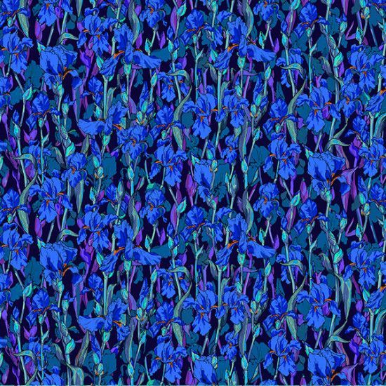 Velvet Iris Field Bleu -5m roll