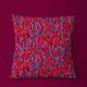 Velours Champs d'Iris Rouge - rouleau 5m