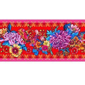 Bordure velours Belle époque rouge 8m