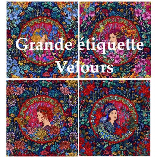 Grande étiquette velours