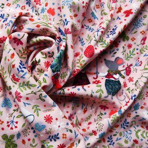 Supple Velvet Little mice pink