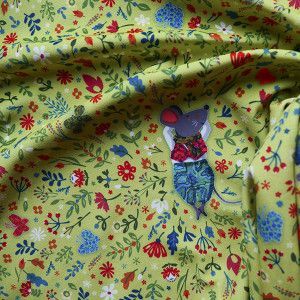 Supple Velvet Little mice green
