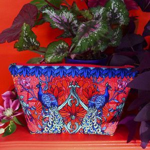 Sewing Kit : Pouch Peacocks pink