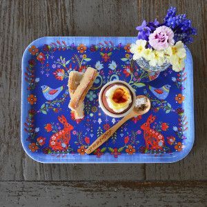 Spring Folk tray