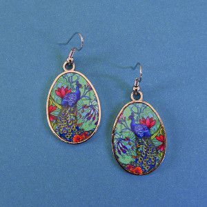 Peacocks earrings