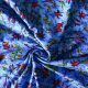 Jersey de coton Cha-cha bleu