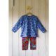 Jersey de coton Cha-cha bleu