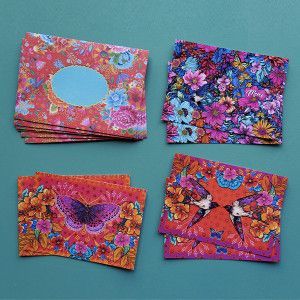 6 cartes et 6 enveloppes Florista