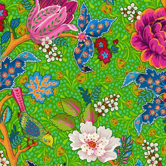 Organic Cotton Large Bali Green