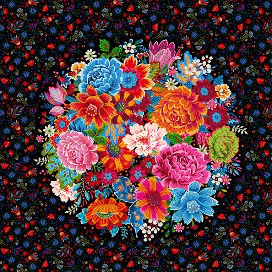 Coton Bio Médaillon noir