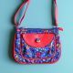 Small handbag Botanic blue